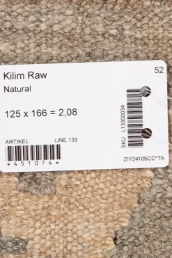 Kelim matto, natural #610 / 125x166cm