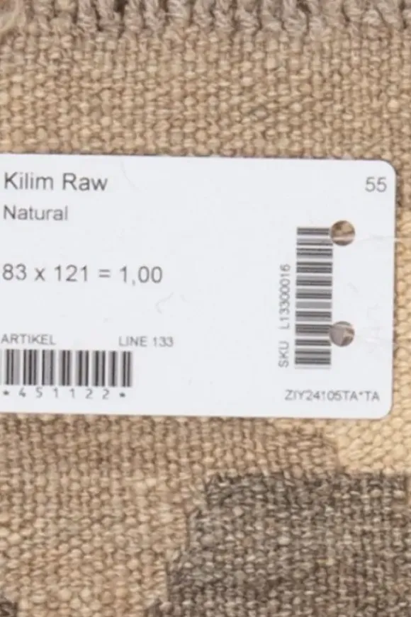 Kelim matto, natural #605 / 83x121cm