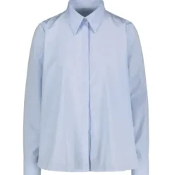 Klassinen paitapusero pitkillä hihoilla, vaaleansininen