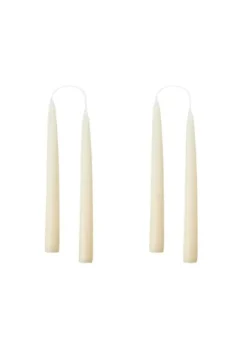 Kruunukynttilä lyhyt 20 cm, luonnonvalkoinen*