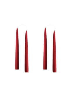 Kruunukynttilä lyhyt 20cm, tummanpunainen