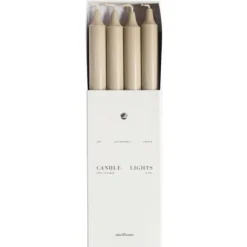 Kruunukynttilä 8-pack, sand