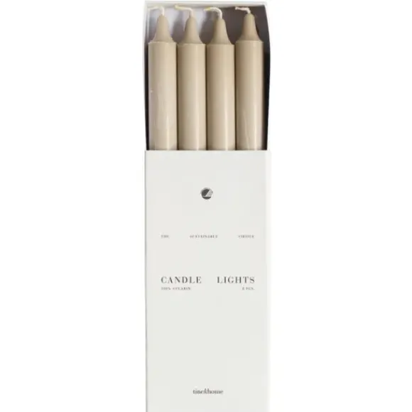 Kruunukynttilä 8-pack, sand