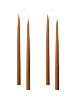 Kruunukynttilä pitkä 35cm, terracotta