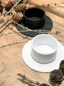 KunstIndustrien The Circle kynttilänjalka 5 cm, valkoinen