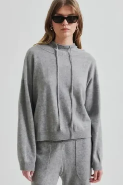 Lounge Knit huppari, grey melange