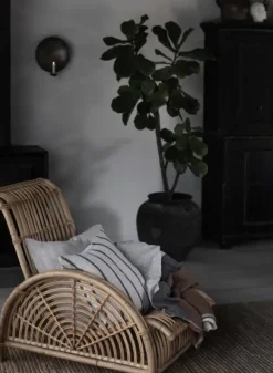 Melvin tyynynpäällinen 50x50, taupe stripe