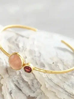 Memorable Peach Moonstone Garnet GP rannekoru