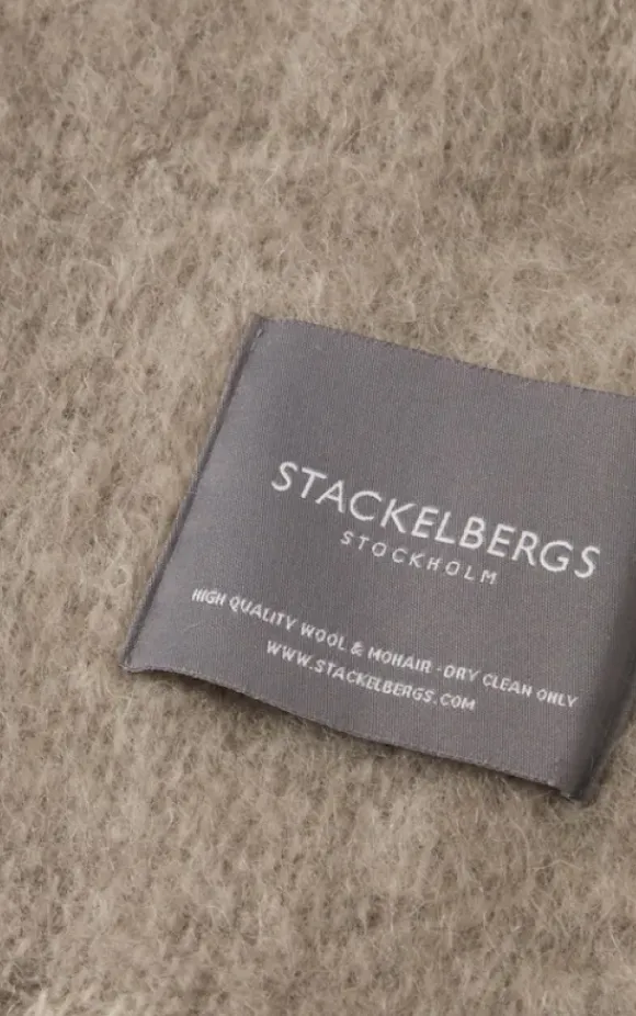 Mohair torkkupeitto, Light Taupe & Brindle Melange