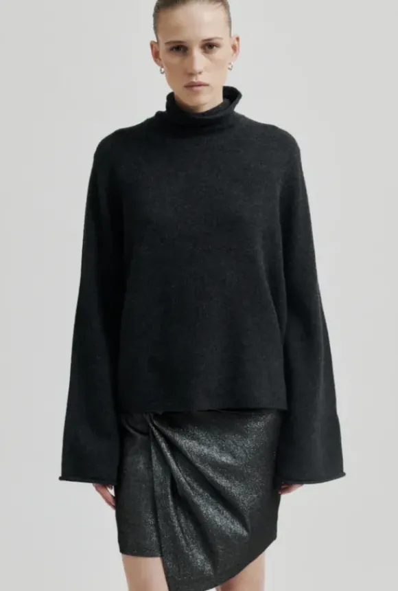 Neva pooloneule, dark grey melange