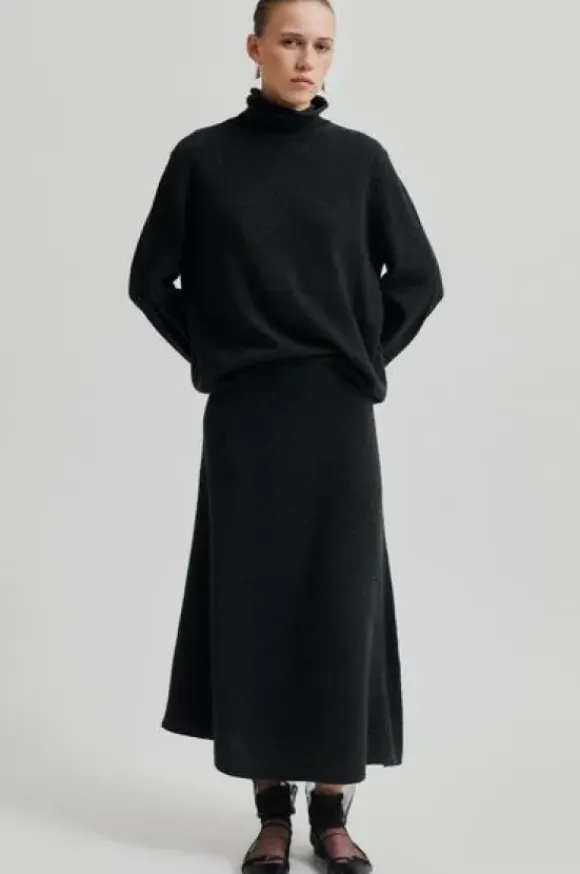 Neva pooloneule, dark grey melange