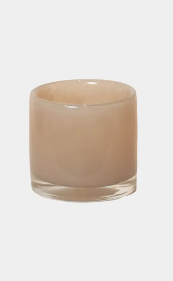 Nilla lasilyhty, light pink Ø8cm