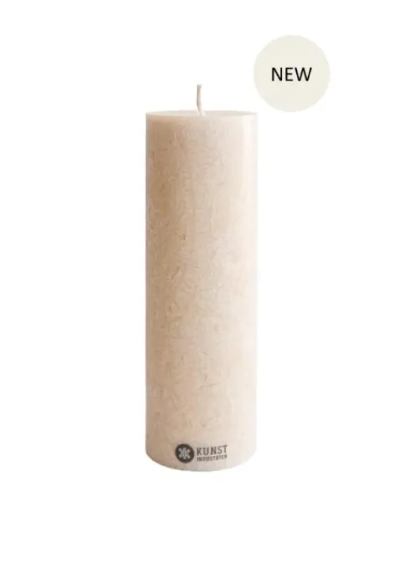 Oliiviöljykynttilä 6x18cm, sand