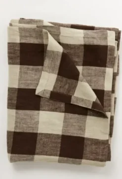 Olsson & Jensen - Johanna pöytäliina 150x300, brown/natural