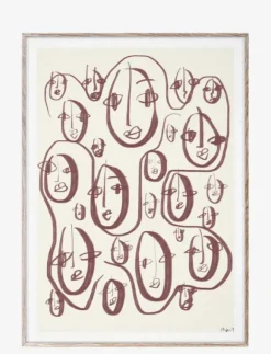 Paper Collective - Random Faces juliste, 30x40cm