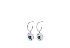 Pernille Corydon - Autumn Sky Earrings 22mm, hopea