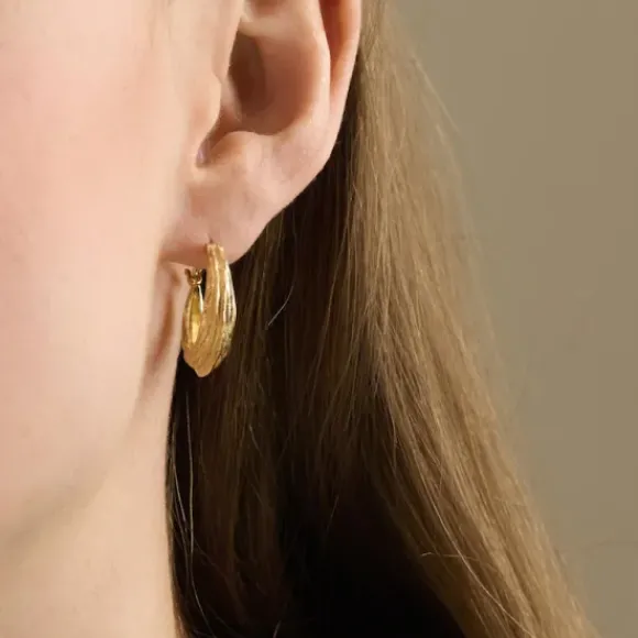 Pernille Corydon - Coastline korvakorut, hopea