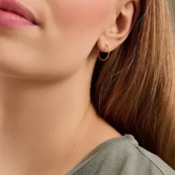 Pernille Corydon - Micro Plain Hoops, hopea 15mm