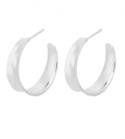 Pernille Corydon - Midi Saga korvakorut, hopea