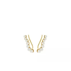 Pernille Corydon - Ocean Treasure Ear Climbers, kulta
