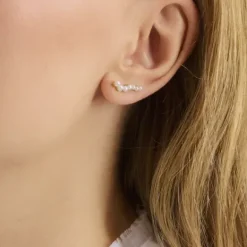 Pernille Corydon - Ocean Treasure Ear Climbers, kulta