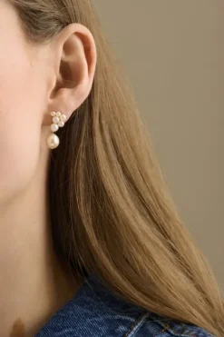 Pernille Corydon - Ocean Treasure nappikorvakorut, kulta