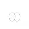 Pernille Corydon - Plain hoops korvakorut 30mm, hopea