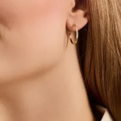 Pernille Corydon - Sea Reflection hoops, kulta