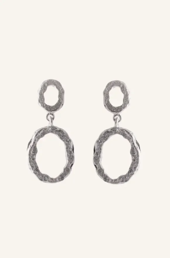 Pernille Corydon - Shadow Storm korvakorut, hopea