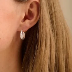 Pernille Corydon - Small Coastline Earrings 16mm, hopea