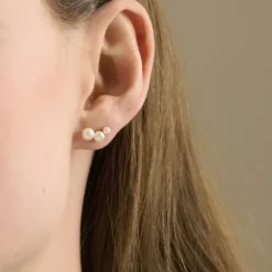 Pernille Corydon - Treasure nappikorvakorut, kulta