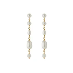 Pernille Corydon - White Dreams korvakorut, kulta