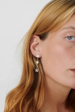 Pernille Corydon - Wild Poppy korvakorut, hopea