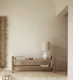 Pöytävalaisin curve, valkoinen