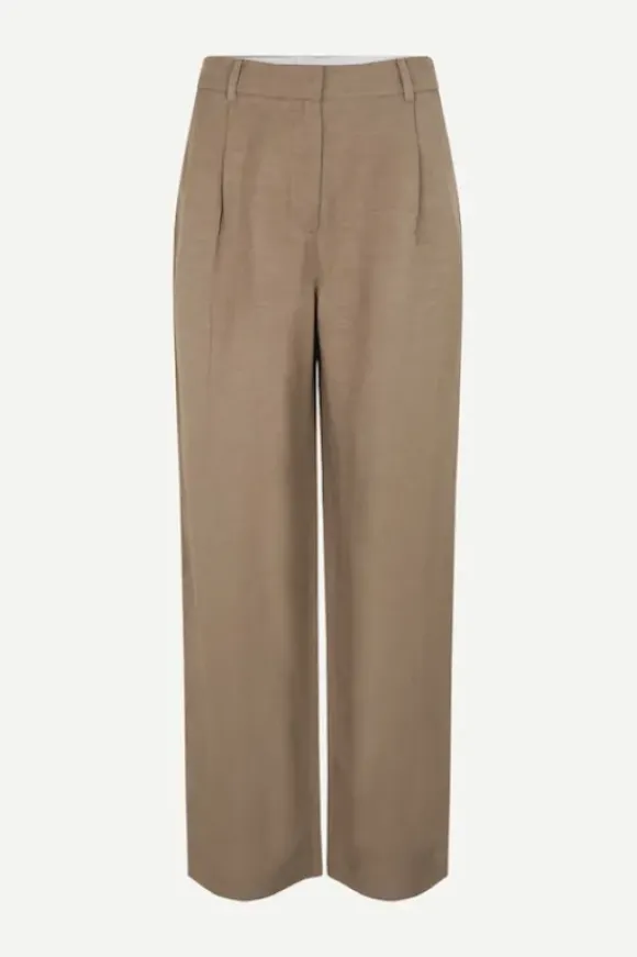 Samsoe&Samsoe - Agneta housut, dark elmwood