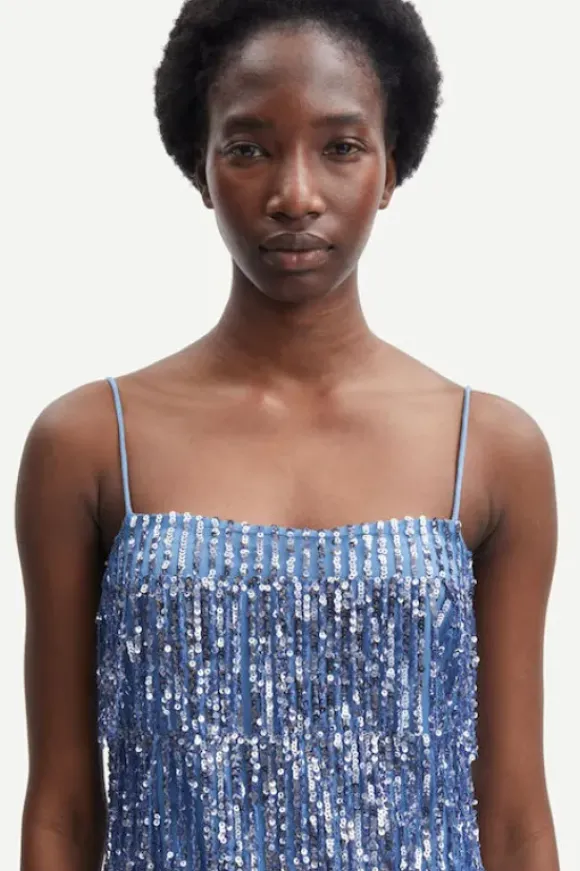 Samsoe&Samsoe - Astella mekko, midi blue