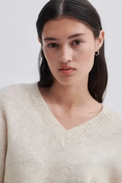 Second Female - Brook neule Loose V-Neck, brazilian sand