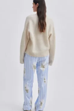 Second Female - Brook neule Loose V-Neck, brazilian sand