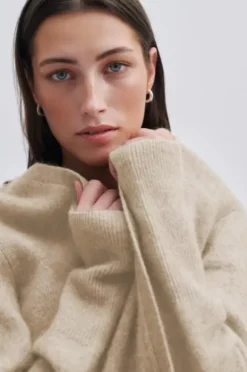 Second Female - Brook pitkä neuletakki, brazilian sand