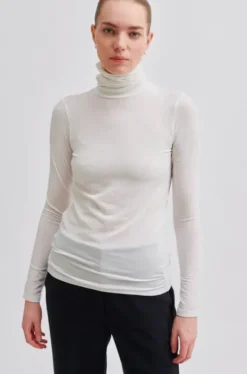 Second Female - Matima poolopaita, off white