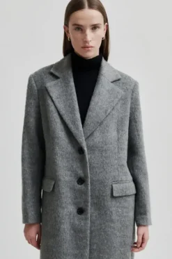 Sera villakangastakki, grey melange