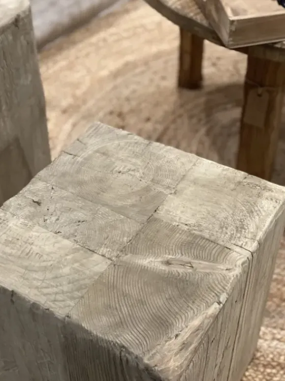 Snowdrops Copenhagen - kuutio puujakkara/pöytä 40, natural