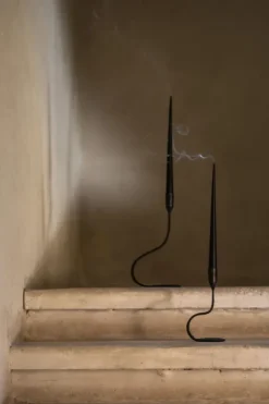 Steffi kynttilänjalka, 22 cm musta