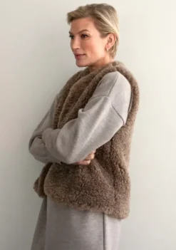 Tekoturkisliivi, taupe