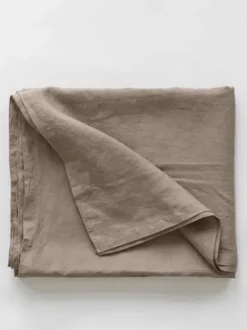 Tell Me More - pellavapöytäliina 160x330, ruskea