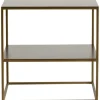 Tine K Home - metallinen sivupöytä 50x50, honeygold