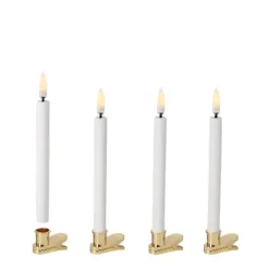 Uyuni - LED klipsikynttilät joulukuuseen (4 kpl)