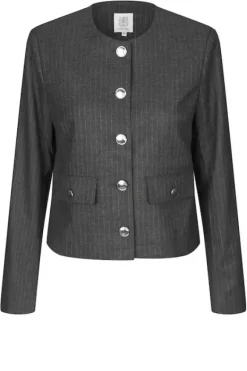 Wake lyhyt bleiseri, dark grey melange