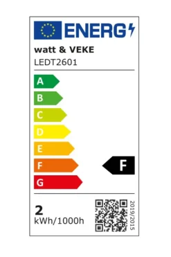 Watt & Veke - LED T26 valo E14, lämmin valkoinen